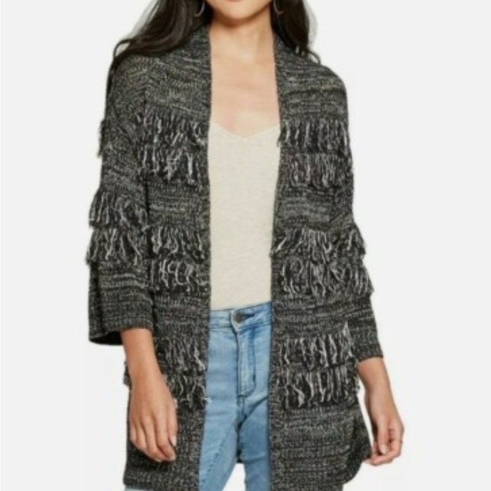 Knox Rose Women's Gray Textured Cardigan